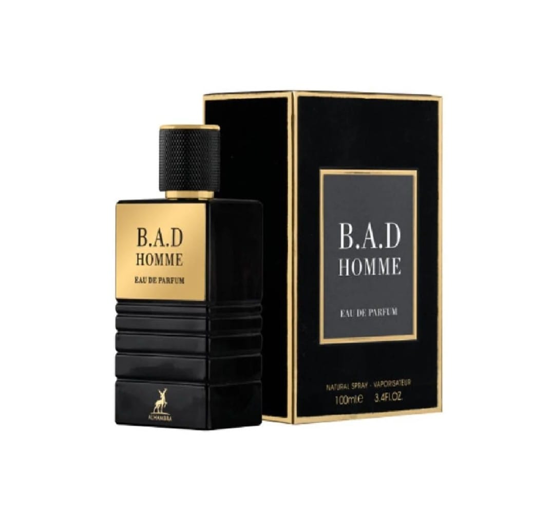 Maison Alhambra Bad Homme Edp 100 ml ( Inspirado en Bad Boy De Carolina Herrera) Made in U.A.E