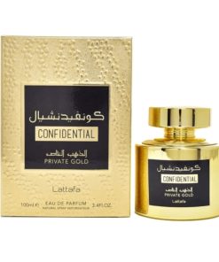 Lattafa Confidential Private Gold Edp 100 ml (Inspirado en Erba Pura de Xerjoff) made in U.A.E