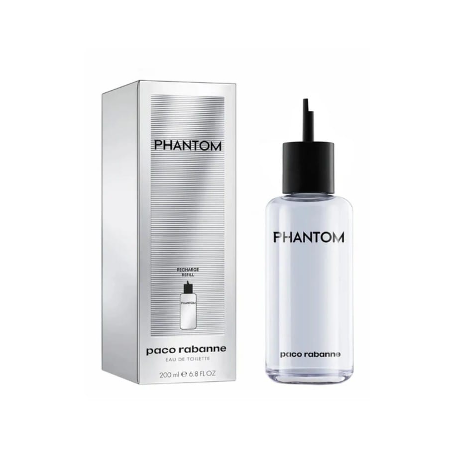 Paco Rabanne Phantom Edt 200 ml (Recarga Sin Vaporizador) + Perfumero 16ml vacio de regalo